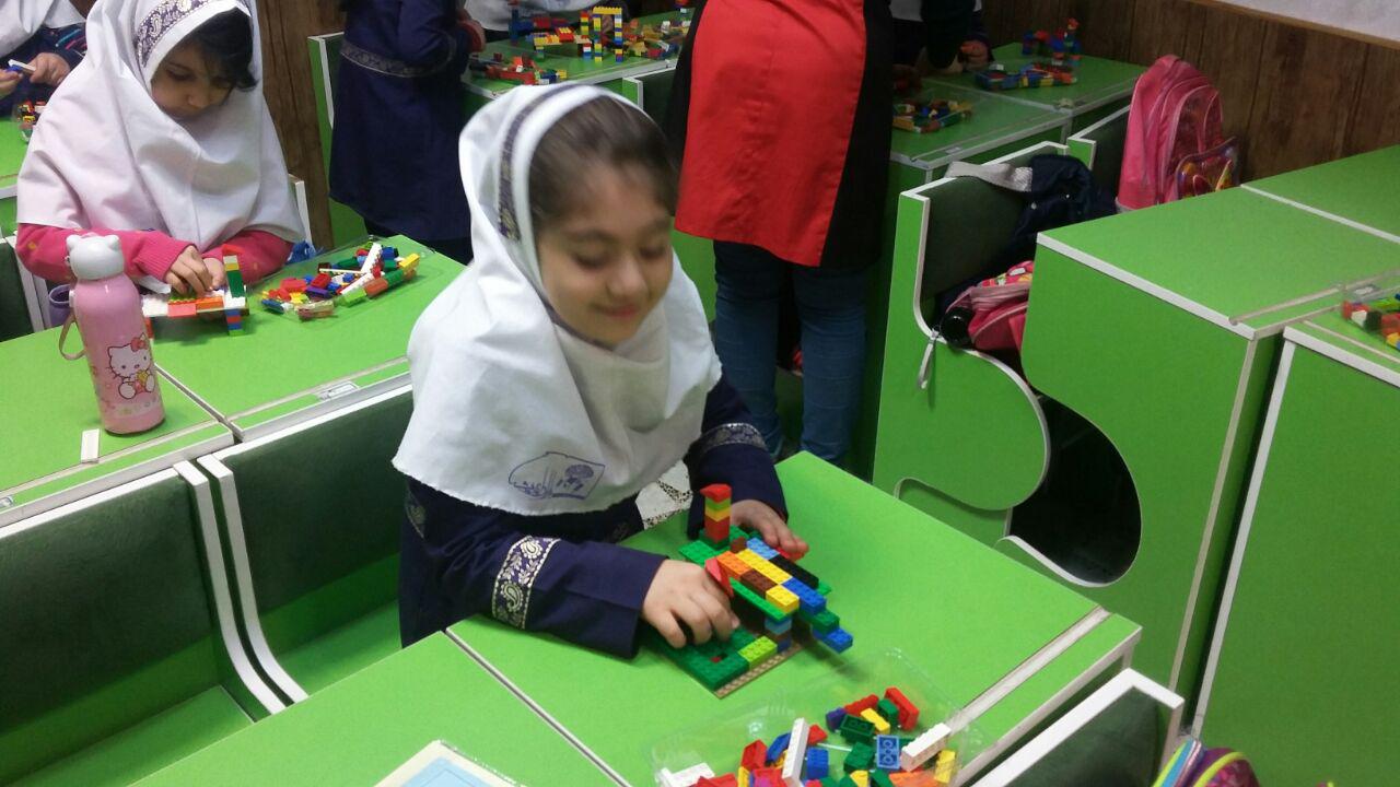 فعالیت های لگوی آموزشی دی ماه دانش آموزان باران اندیشه